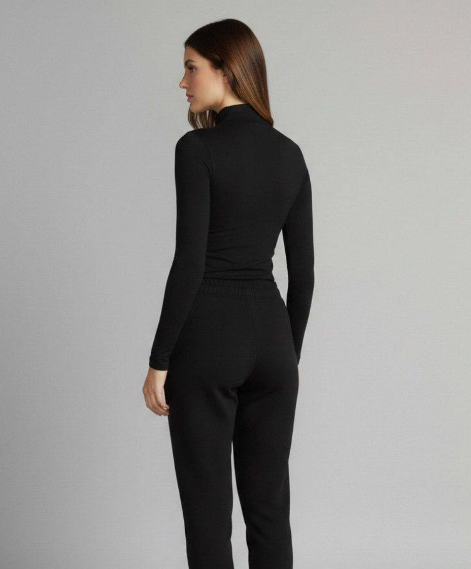 Long Sleeve High Neck Basic Top