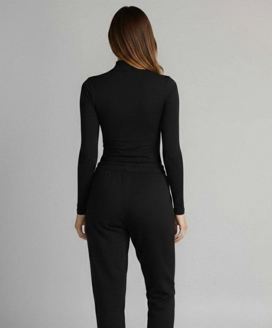 Long Sleeve High Neck Basic Top