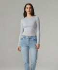 Long Sleeve Round Neck Basic Top