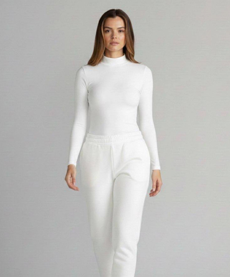 Long Sleeve High Neck Basic Top