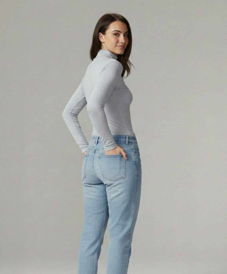 Long Sleeve High Neck Basic Top