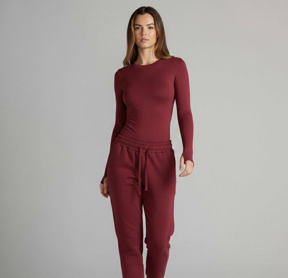 Long Sleeve Round Neck Basic Top